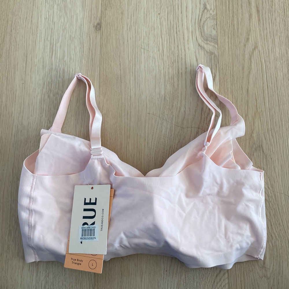 TRUE & Co True Body Bra L NWT Pink - Picture 8 of 9